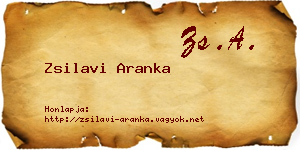 Zsilavi Aranka névjegykártya